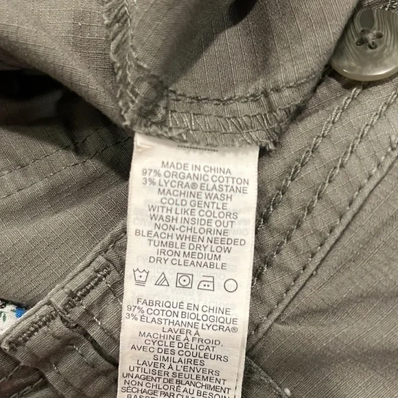 Prana Mari Capri Olive Pant, size 8 - Picture 4 of 4